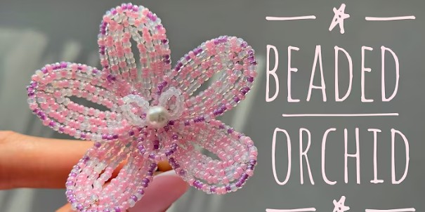 French Beaded Orchid Tutorial